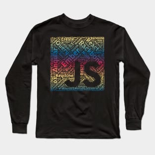 JavaScript Shirt | JS Framework Red Blue Yellow Gradient Long Sleeve T-Shirt